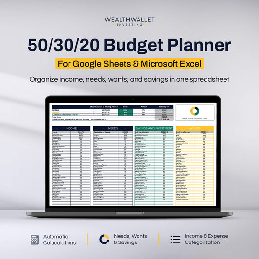 50/30/20 Budget Planner