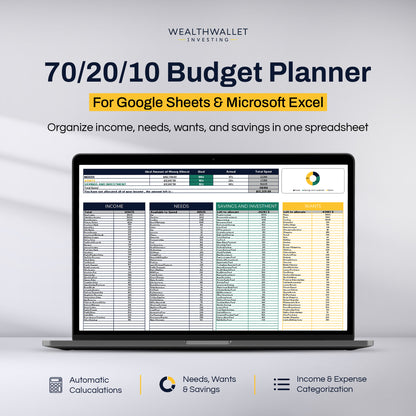 70/20/10 Budget Planner